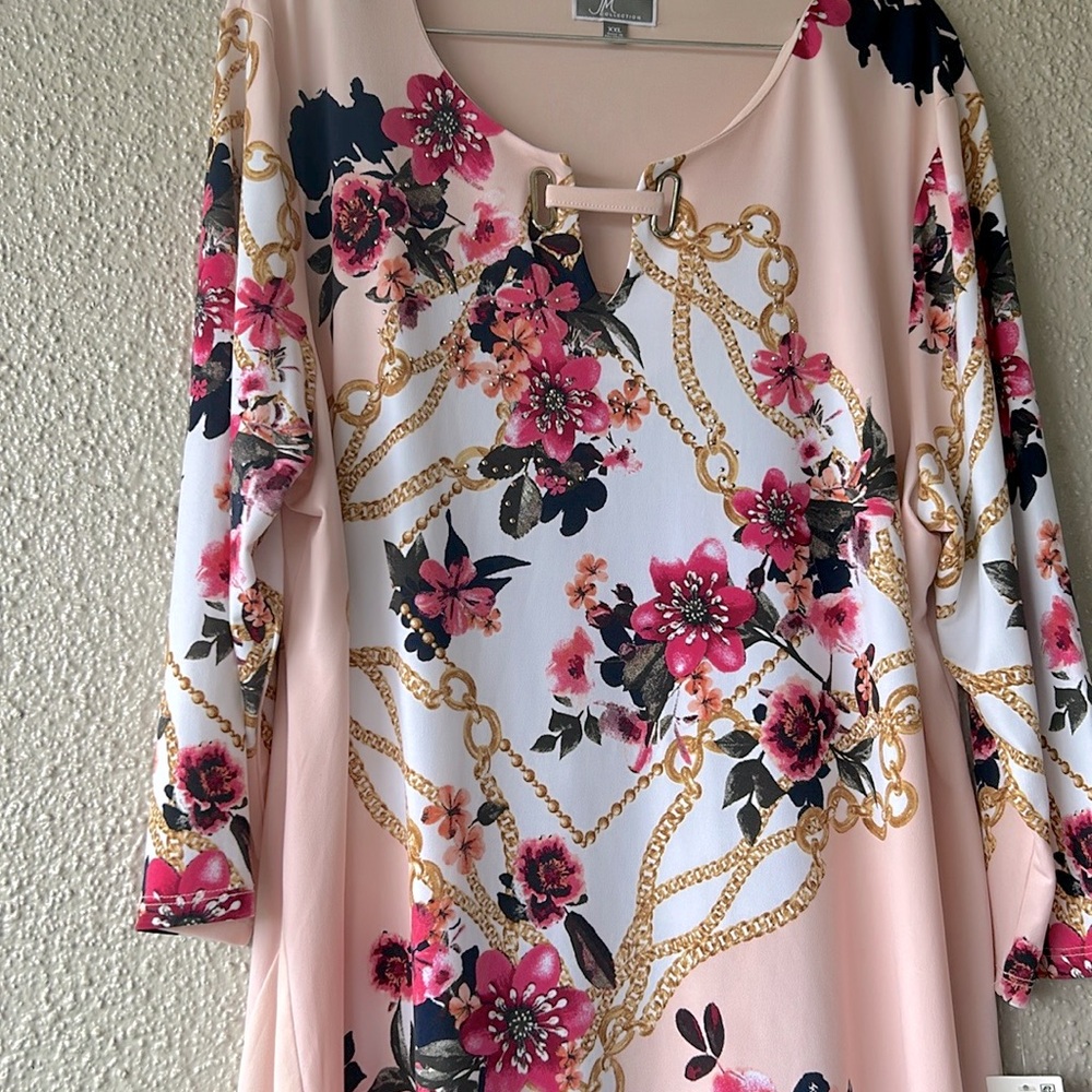 JM Collection Floral Tunic  XXL. -NWT